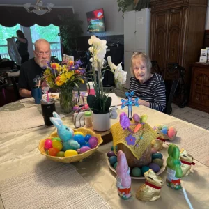 Mr Wes and Ms Johnnye on Easter