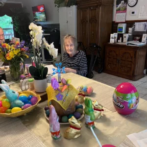Ms Johnnye enjoying Easter day